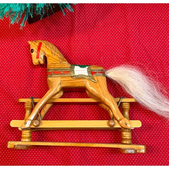 Wood Toy Rocking Horse Christmas Around the World House of Lloyd - Picture 7 of 11